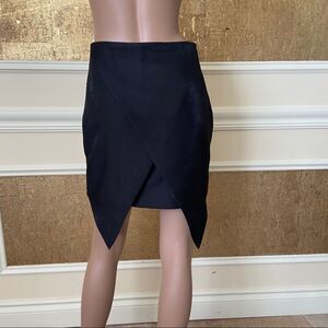 DO+BE black envelopes pencil mini skirt S